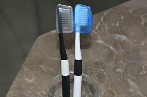 50 Pcs Toothbrush Head Cover, Toothbrush Protective Case, Travel Portable Toothbrush Head Cover Case Cap for Family Office and Outdoor,4 Colors