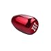 DEWHEL JDM Universal 5 Speed Manual Shift Knob M10x1.5 Screw On Red