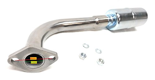 Exhaust With Muffler for: Predator 212cc, Honda GX160, GX200 - Thumbnail 7
