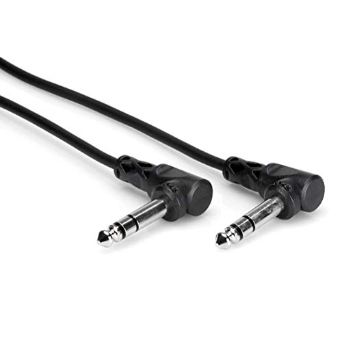 Hosa CSS-105RR Right Angled 1/4" TRS Balanced Interconnect Cable, 5 feet