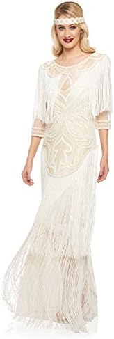 cream flapper dress