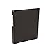 Economy Binders with Round Rings & LABEL HOLDER - BLACK, 1", 1 Pack primary