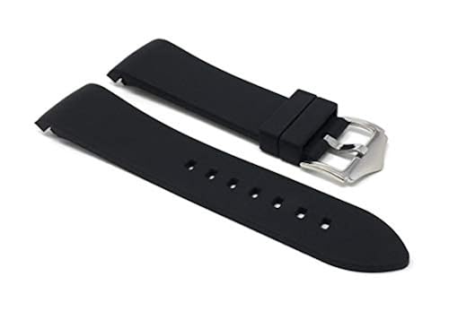 Bandini Replacement Watch Band for Apple Watch 38mm / 40mm Black/Yellow Stitching, Leather, Racer, Black with Colored Stitching, Fits Series 6, 5, 4,