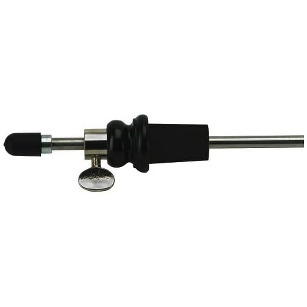GEWA 414638 Double bass spike standard, spike for double bass, cone 28/31mm, metal tube rod Ø 16 mm, length 37 cm, ebony bulb
