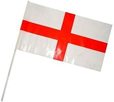 ST GEORGE'S HANDHELD WAVING FLAGS (10)