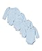 Sweet & Soft Baby Basics Unisex 4-Pack Bodysuits Solid 100% Combed Cotton