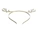 Wiipu Christmas Gift Hairbands Rhinestone Alloy Deer Horn Antler Shape Headbands(D908)