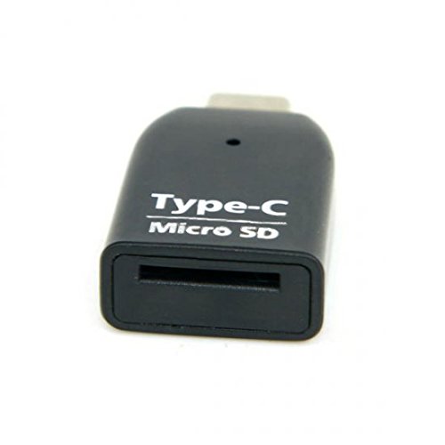 System-S USB 3.1 Type C Adapter for MicroSD/SDHC/SDXC/T-Flash Card Reader