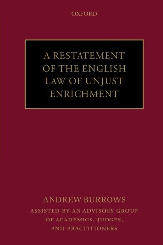 Restatement of the English Law of Unjust Enrichment