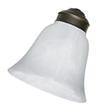 Emerson Ceiling Fans G19 Ceiling Fan Replacement Glass, 2.25 Inch Glass Fitters, Washed Frosted, Set of 4