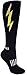 MOXY Socks Black with Yellow Insane Bolt Fitness Knee-High Socks