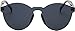 J&L Glasses Transparent Rimless Ultra-Bold Candy Color sunglasses (Black, clear)