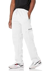 Men's Cargo Sweatpants Casual Fleece Joggers Loose