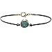 Druzy Charm Leather Cord Choker Necklace 12 inch (Mint)