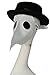 XCOSER Plague Doctor Mask Props Halloween Steampunk Costume PU Leather