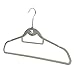 LOHAS Home 50-Pack Velvet Cascade Hangers with 360° Swivel Chrome Hooks Suit Hangers for Dry Clothes Only - Ultra Thin Non Slip Suit Hangers, Grey