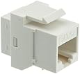 CableWholesale CAT5E, RJ45 Inline Keystone Coupler, White (310-220WH)
