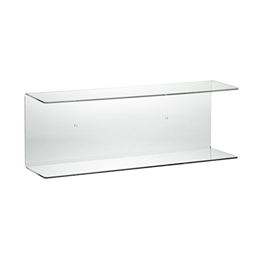 Source one Premium 2 Tier Floating Acrylic Shelf for Bedrooms, Bathrooms, Kitchen & Office Use (24 Inch)