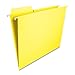 Smead FasTab Hanging File Folder, 1/3-Cut Built-in Tab, Letter Size, Yellow, 20 Count (64097)