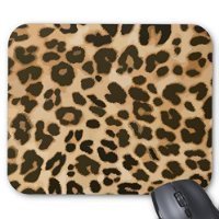 Brown Leopard Print Mouse Pad Regular MousePads Computer Animal Pattern Mouse Mice Pad Mat
