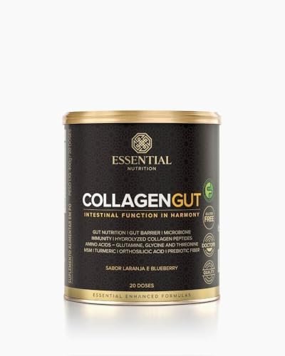 Collagen Gut Colágeno Laranja e Blueberry Essential Nutrition 400g