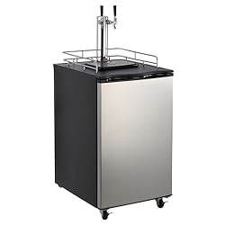PioneerWorks Beer Kegerator, Single Tap Draft Beer