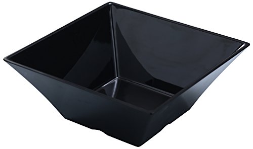 Yanco RM-4112BK Rome Square Bowl, 8 qt Capacity, 12