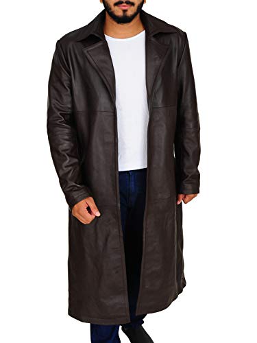 cowhide trench coat