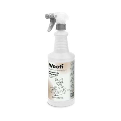 ERRECHOME Woofi, Pet Odour Eliminator, Compatible with Fabrics and Hard Surfaces, 1 L Bottle