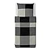IKEA Brunkrissla Duvet Cover and Pillowcase, Black/Gray, Twin