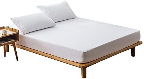Whryspa Extra Deep Waterproof Terry Towel Mattress Protector Topper Cover Anti Allergy Mattress Covers (Multi-Size 60-200Cm) Single, Double, King, Super King,150X190cm