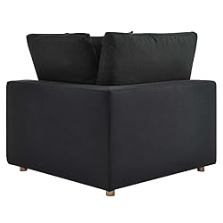 Modway Commix Modular Sofa, Corner Chair, Black
