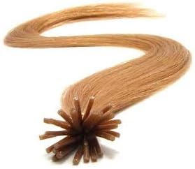 25 Strands I Tip #30 Honey Blonde, Straight Micro Ring Links Locks Beads Keratin Stick I Tipped Pre Bonded Indian Remy Remi Human Hair Extensions