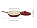Useful UH-CI215 12 Inch Cast Iron Enamel Covered Skillet With Lid and Spout