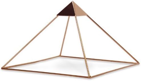 Finest Quality 51 Degree 9 24k Gold-plated Copper Meditation Pyramid for Healing - With Capstone by Buddha Maitreya the Christ