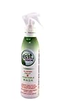 Eat Cleaner Fruit and Vegetable Wash Removes Harmful Residue Water Can't, Patented Veggie Wash Spray Extends Produce Life Up to 5X, Prevents Browning, Eliminates Waste, Vegan, Non GMO, 3-pack (12 oz)