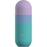 asobu Orb Stainless Steel Double Wall Insulated Travel Water Bottle – Lid Doubles as a Cup 14 Ounce (Teal)