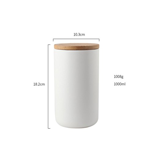 JUIOKK Storage Jars Ceramic Canisters with Lids Kitchen Canister Sugar Container Salt Canister Coffee Tea Sealed Jar