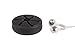 Digital Innovations The Nest – Tangle-Free Earphone / Earbud Case, Durable and Compact Storage System, Black