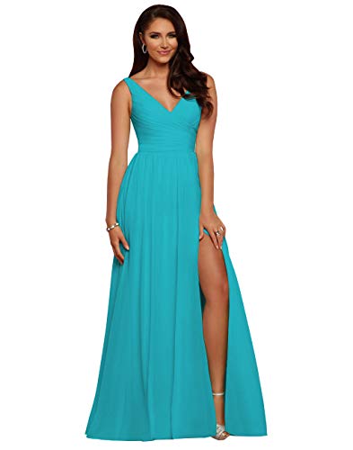 Vici Gowner Women's V Neck A Line Pleated Chiffon Jamaica | Ubuy Vici Gowner Women's V Neck A Line Pleated Chiffon Jamaica | Ubuy