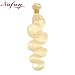9A 613 Bundles Blonde Body Wave 1 Bundle Brazilian Virgin Human Hair Weaves (24 Inch)