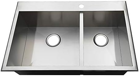 Kingston Brass Kds322191dbnl Uptowne Drop In Kitchen Sink Brushed