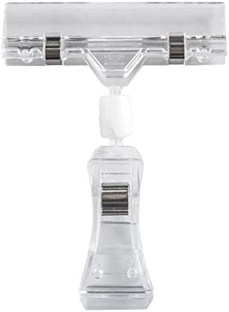 NAHANCO POP4-5 Large, Heavy Duty Clip-On Sign Holder (Pack of 5)