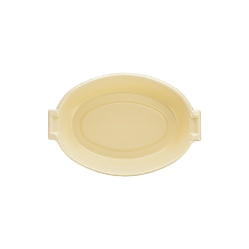 Dart Solo 8CDHQR Quiet Classic Laminated Foam Dinnerware Casserole Dish, Reduced Cube, 8" Width, 8 oz., Honey (Pack of 1000)