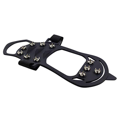Pausseo Silicone Shoe Cover, Women Men Unisex Winter Ourdoor Sports Solid Color Lady Male Boys Girls Non-Slip Snow Cleats Shoes Boots Cover Step Ice Spikes Grips Crampons for Hiking - Thumbnail 3