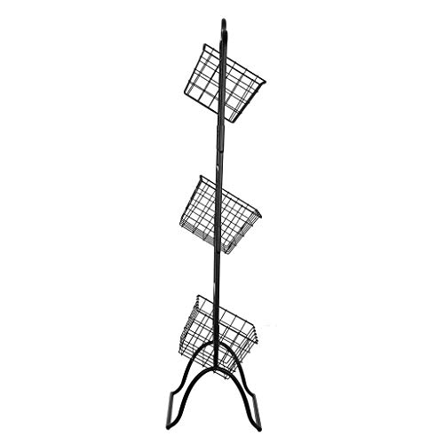 image for Toonshare 3-Tier Wire Market Basket Storage Stand for Fruit, Vegetable