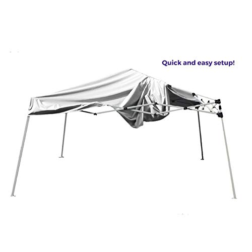 Impact Canopy 040000001 Slant Leg Canopy, 10' x 10', WhiteNo Sidewall
