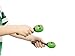 Nino Percussion NINO569GG Plastic Egg Maracas, Grass Green
