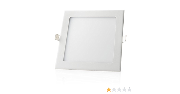 Leduni Downlight Panel LED Cuadrado 24W Mejor Precio (3000k LUZ CALIDO)