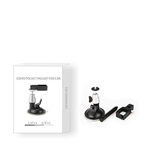 DJI OSMO POCKET Vehicle Windshield 360° Suction Cup Car Mount 1/4 Bracket Holder - Fullwei DJI Accessories (A)
